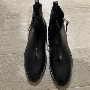 Very gently worn flat ankle booties